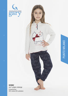 Pyjama für kleines Mädchen Q30062 Tellini S.R.L. Großhandelskleidung